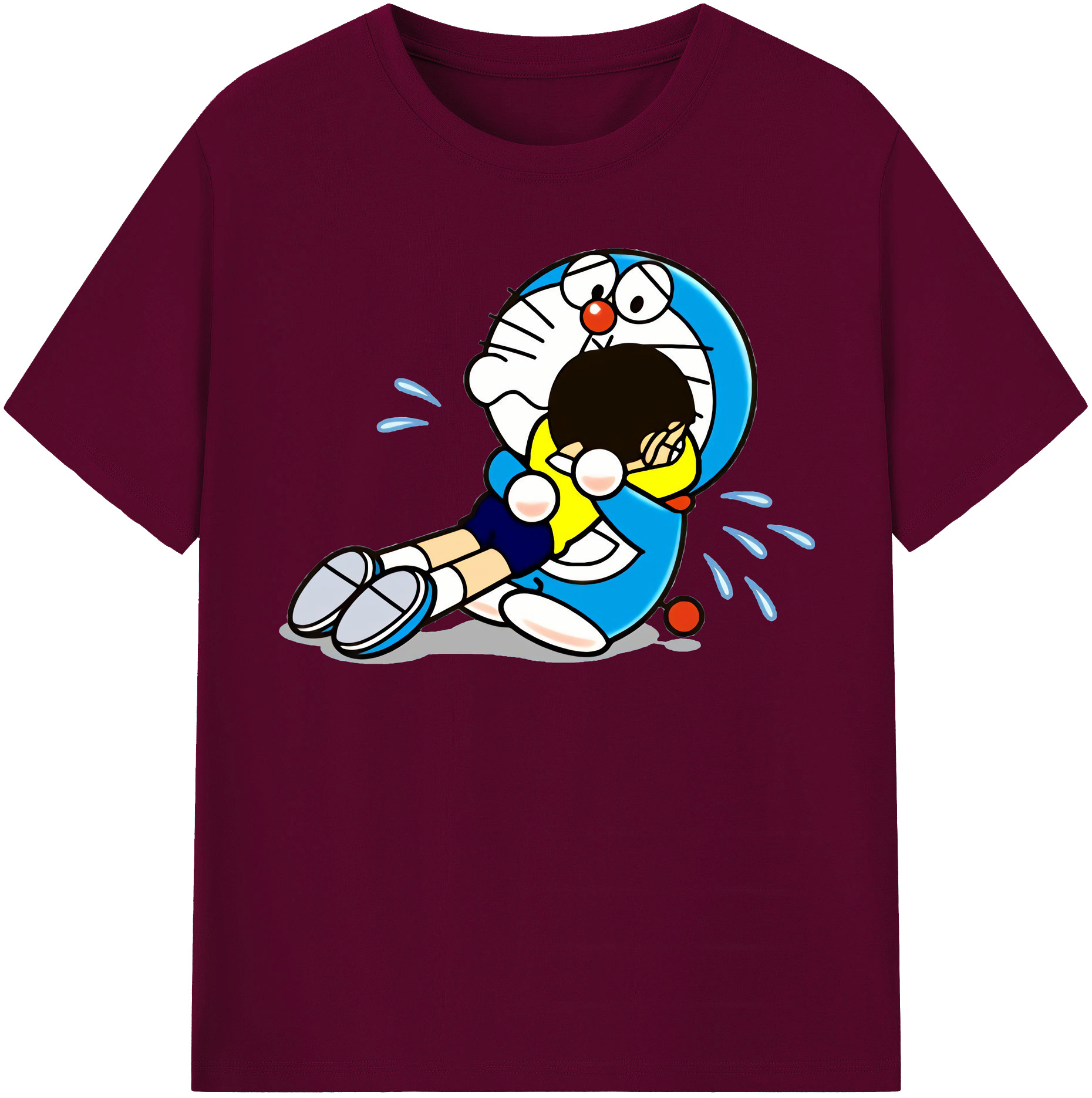 （画像用） ドラえもん Doraemon レディースカジュアルプリントTシャツ（綿100％）
